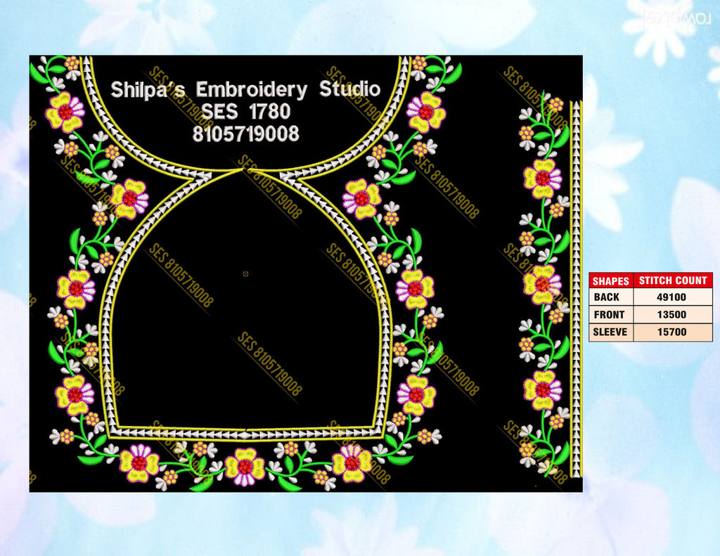 Embroidery Designs 1701-1800 Series