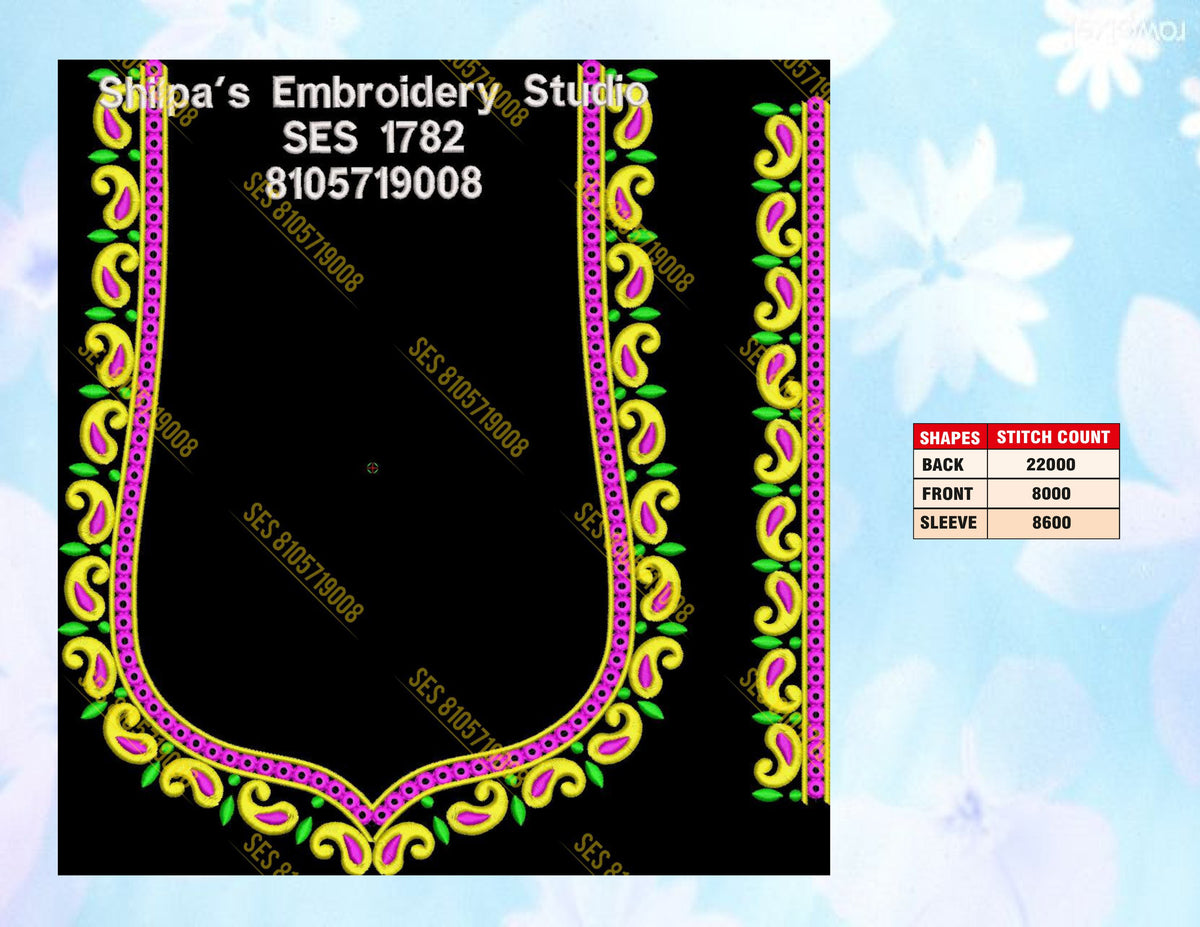 Embroidery Designs 1701-1800 Series
