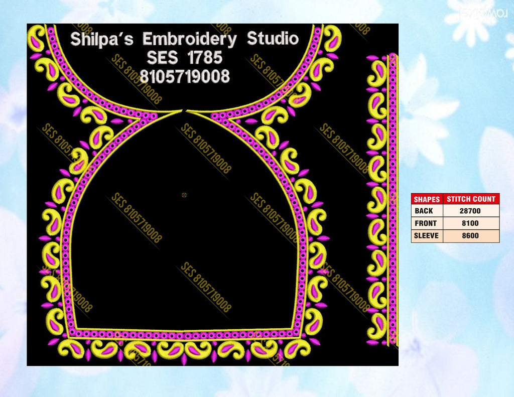 Embroidery Designs 1701-1800 Series