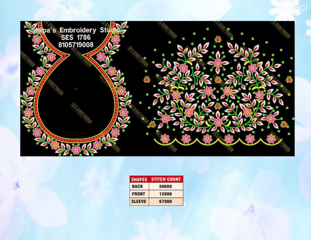 Embroidery Designs 1701-1800 Series