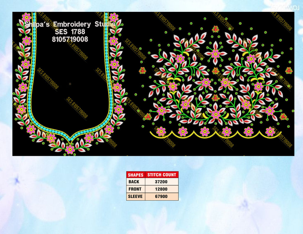Embroidery Designs 1701-1800 Series