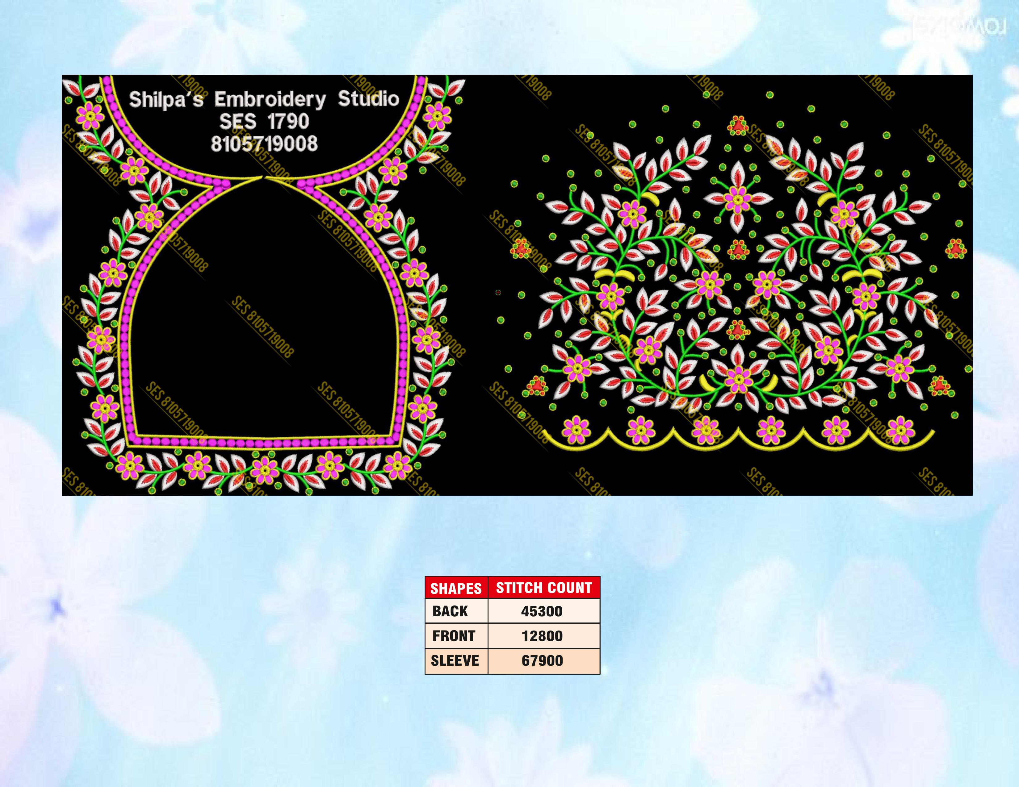 Embroidery Designs 1701-1800 Series