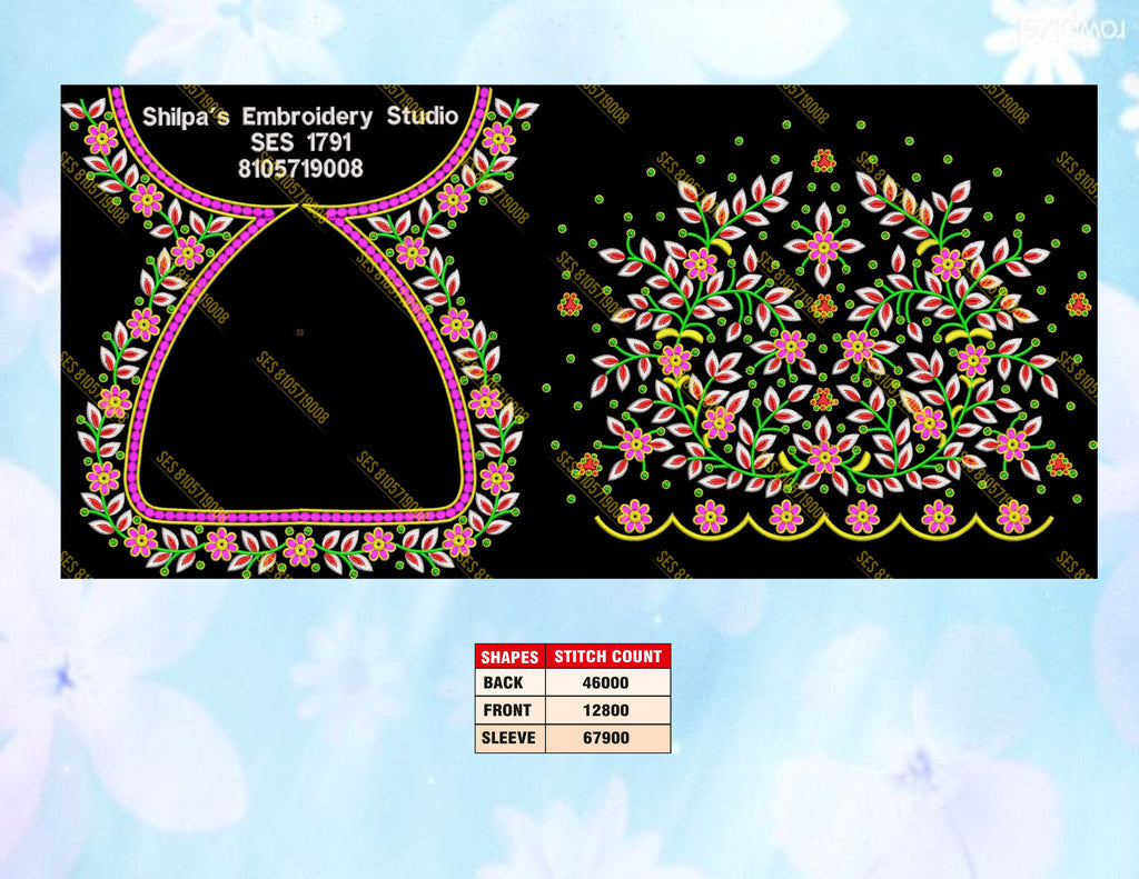 Embroidery Designs 1701-1800 Series