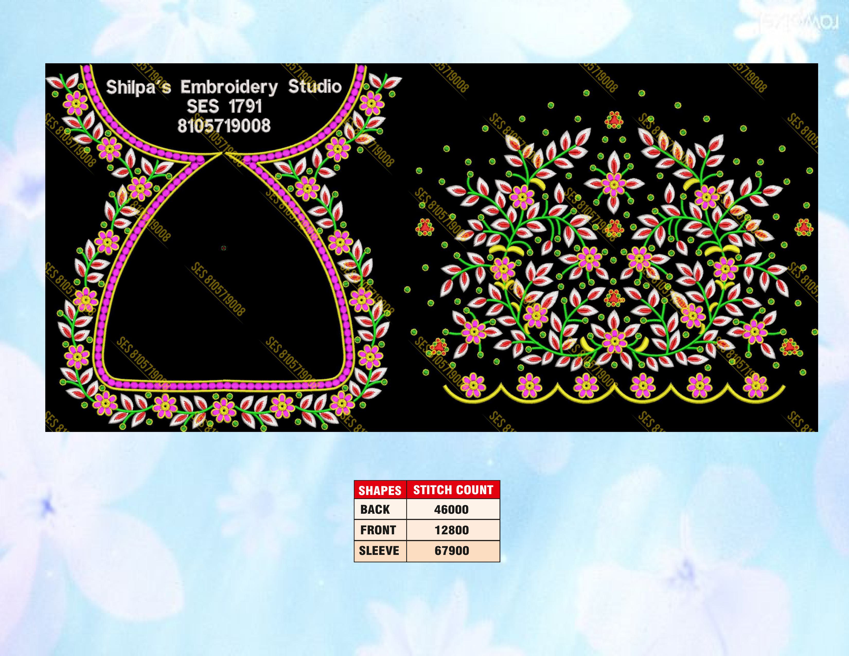 Embroidery Designs 1701-1800 Series