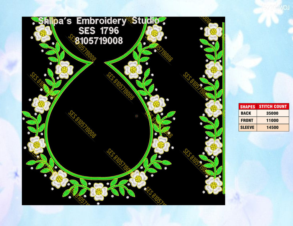 Embroidery Designs 1701-1800 Series