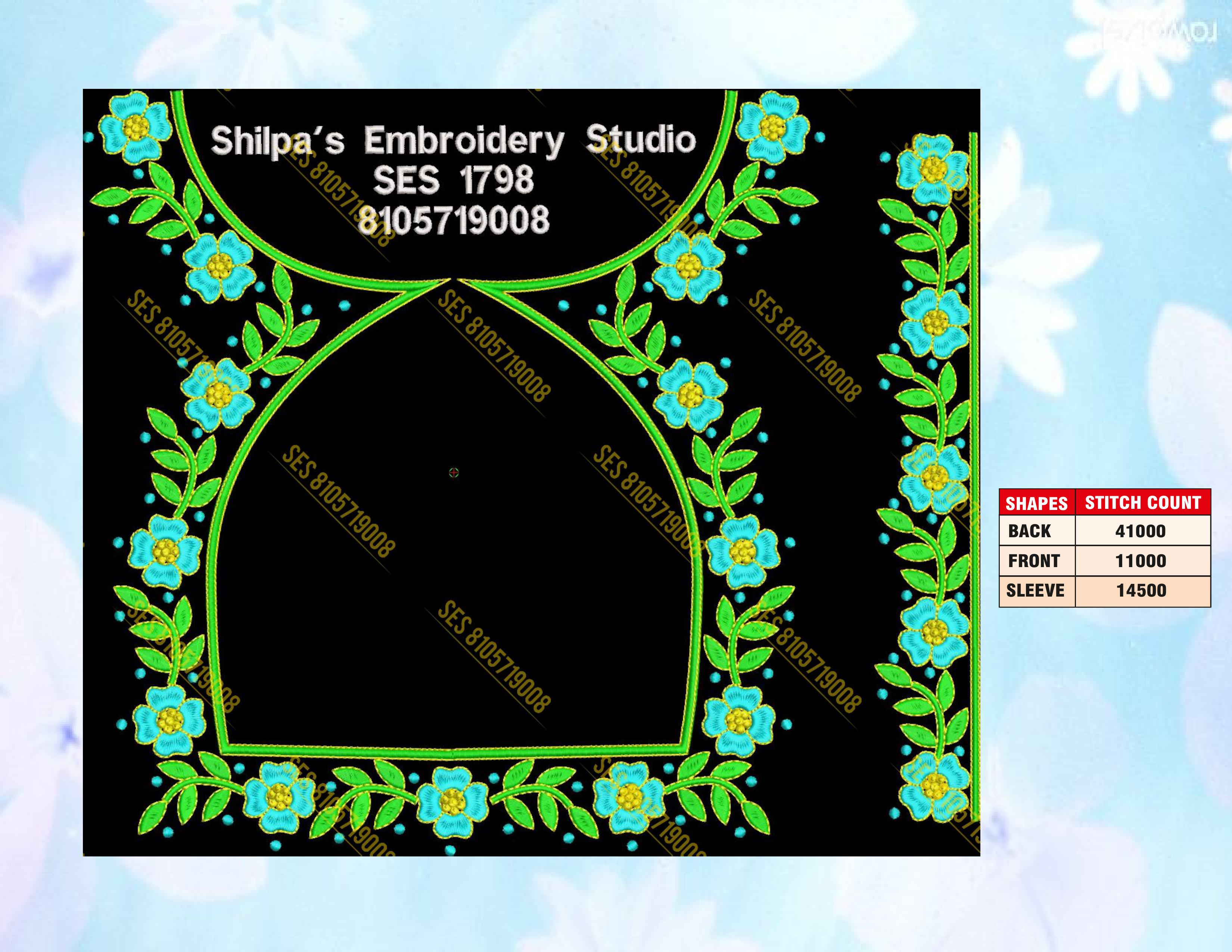 Embroidery Designs 1701-1800 Series