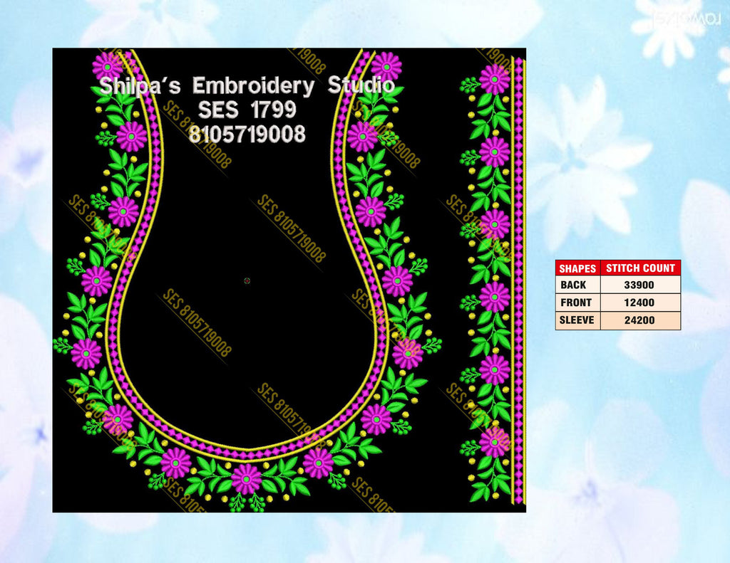 Embroidery Designs 1701-1800 Series
