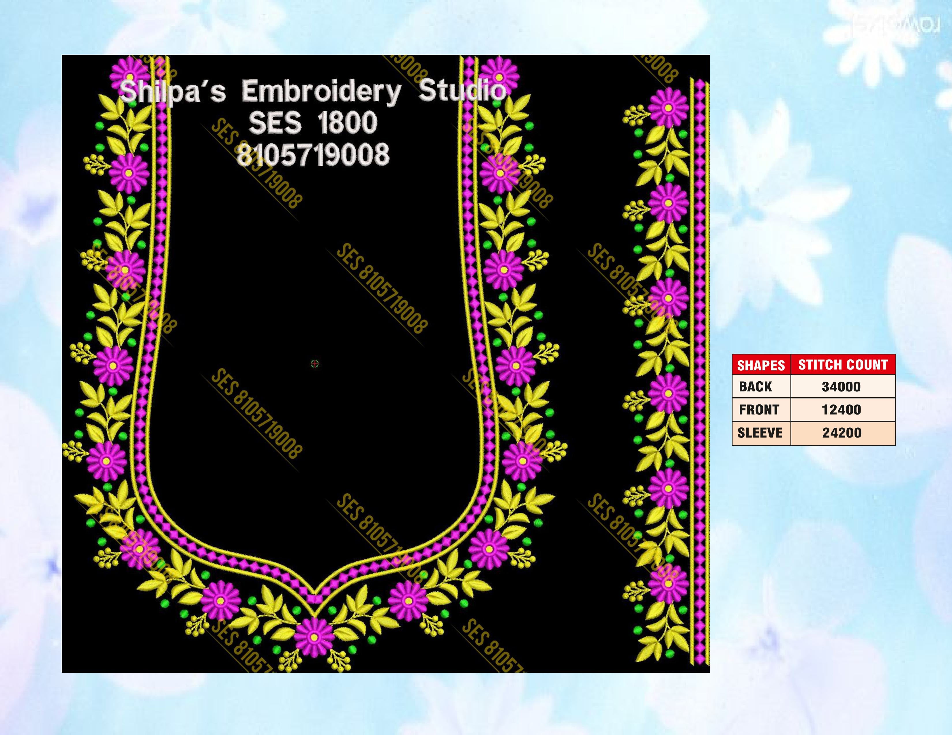 Embroidery Designs 1701-1800 Series