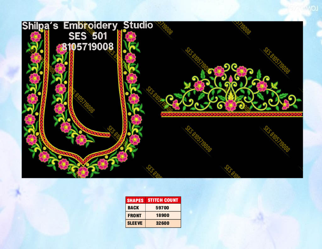 Embroidery Designs 501-600 Series