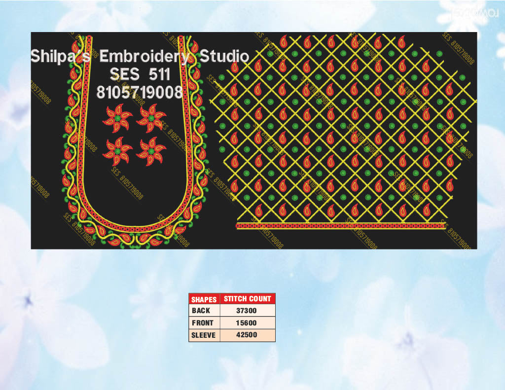 Embroidery Designs 501-600 Series