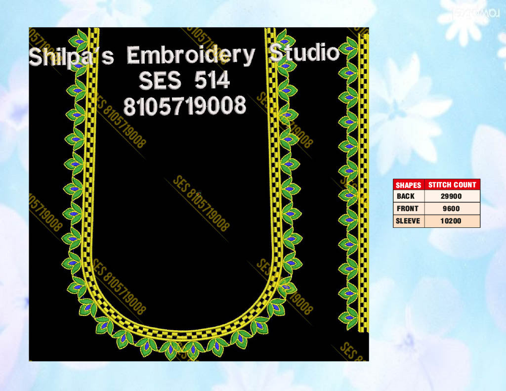Embroidery Designs 501-600 Series