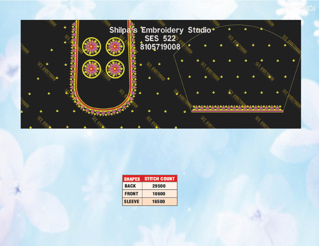 Embroidery Designs 501-600 Series