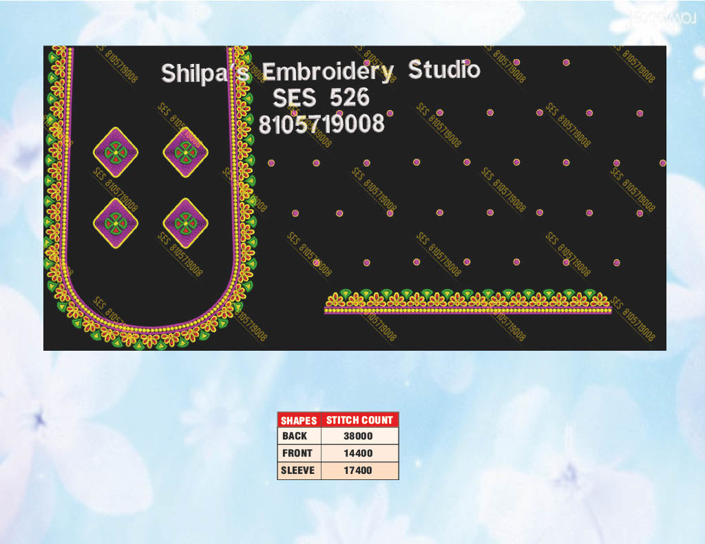 Embroidery Designs 501-600 Series