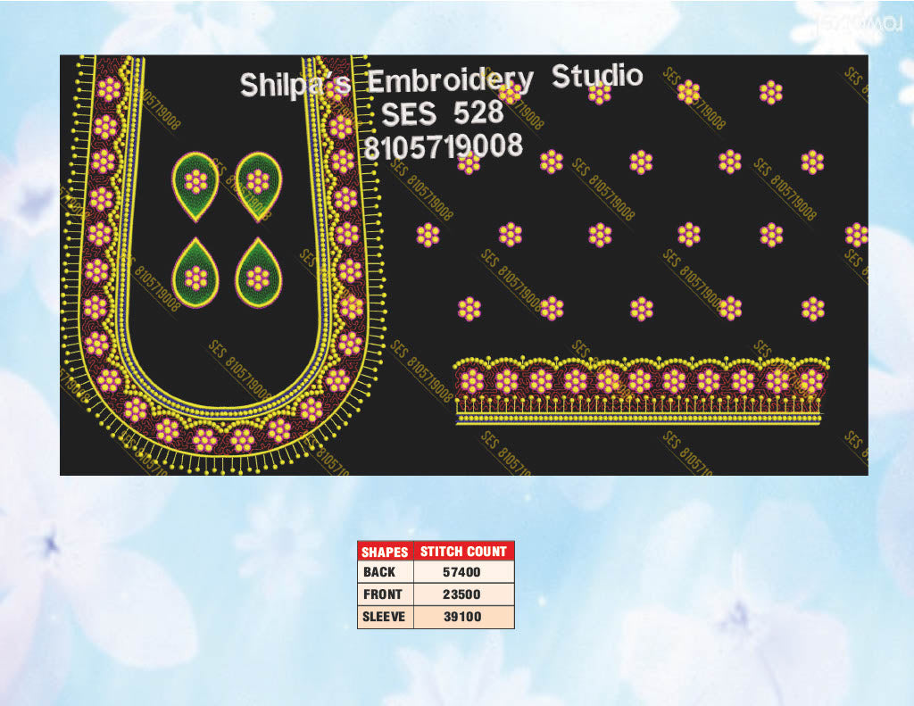 Embroidery Designs 501-600 Series