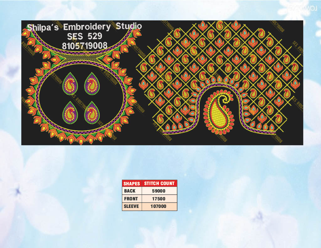 Embroidery Designs 501-600 Series