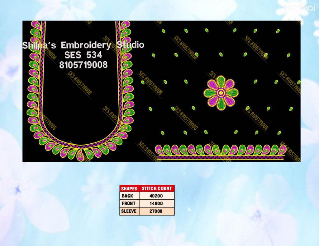 Embroidery Designs 501-600 Series