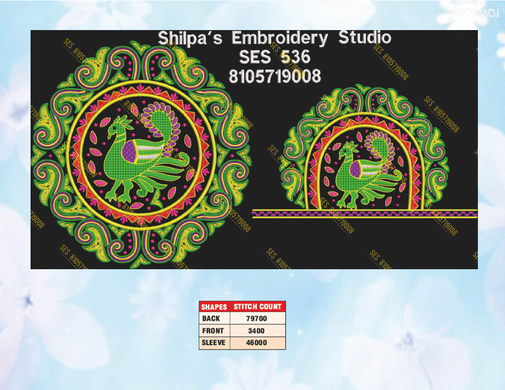 Embroidery Designs 501-600 Series