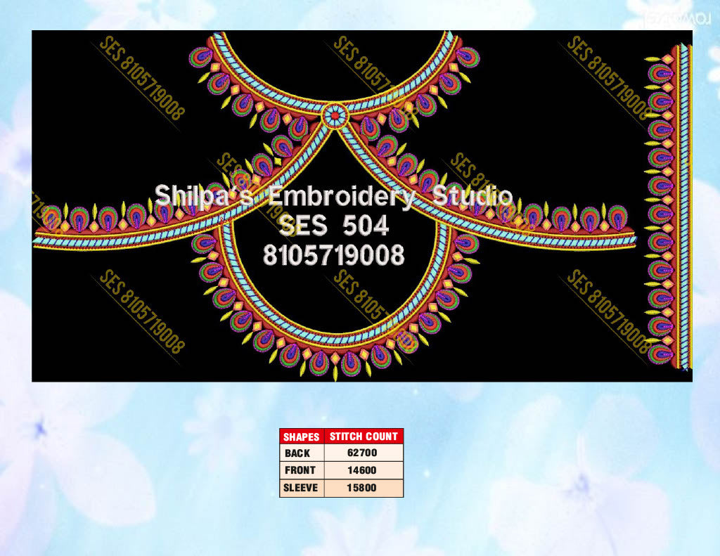 Embroidery Designs 501-600 Series