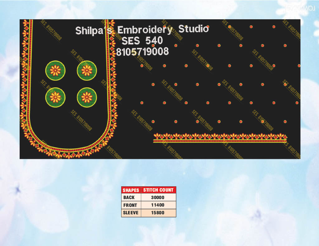 Embroidery Designs 501-600 Series