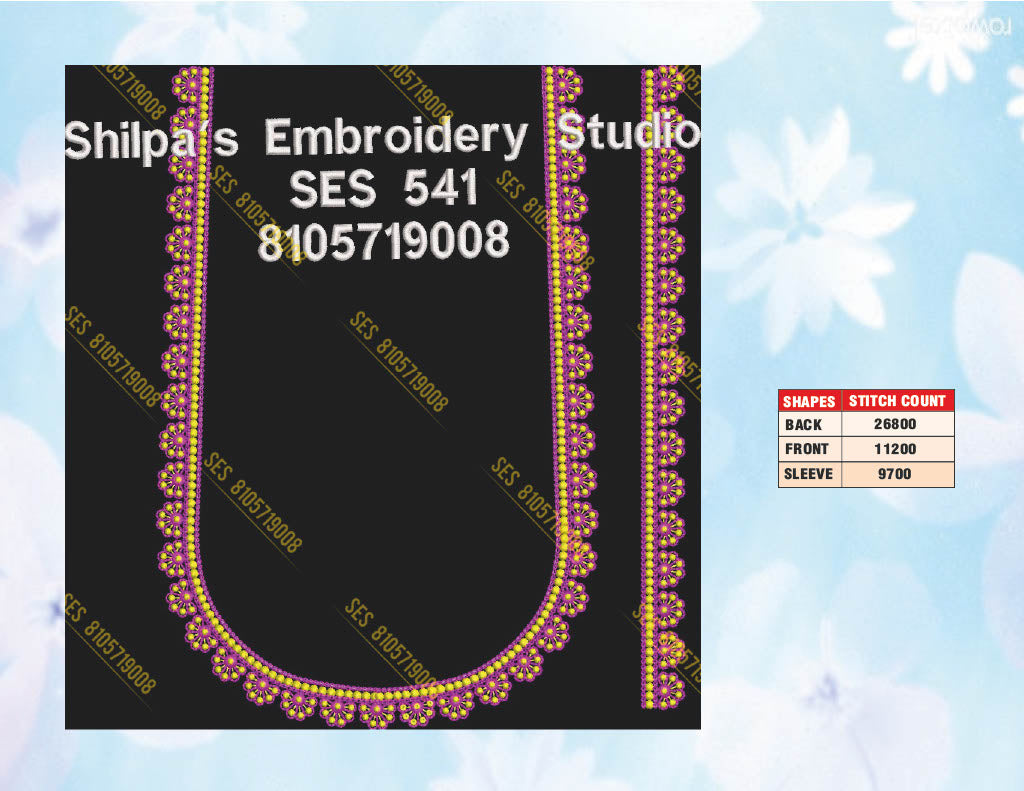 Embroidery Designs 501-600 Series