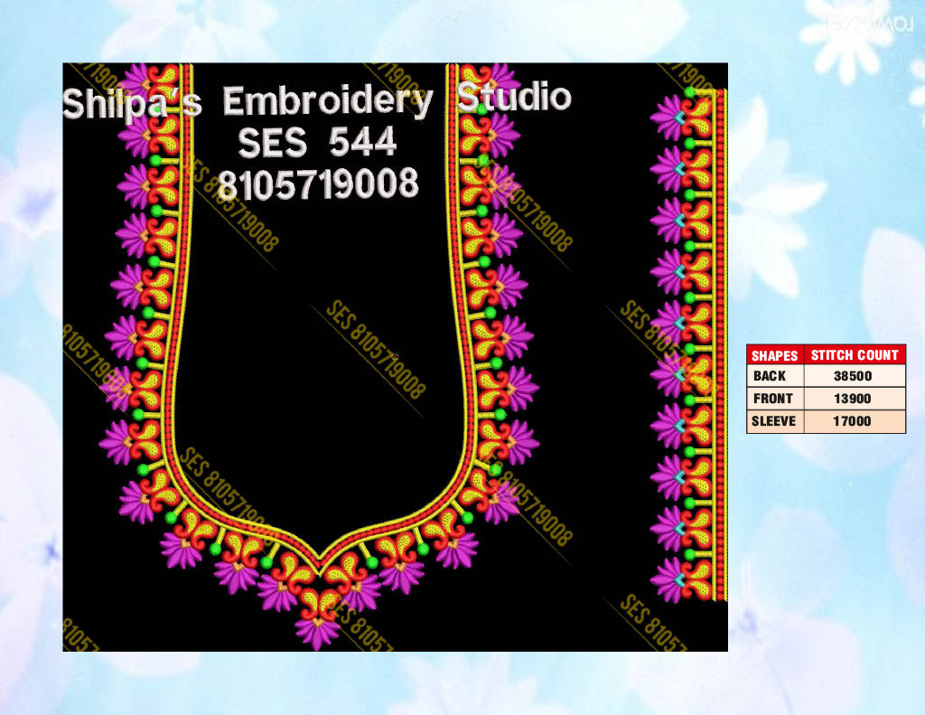 Embroidery Designs 501-600 Series