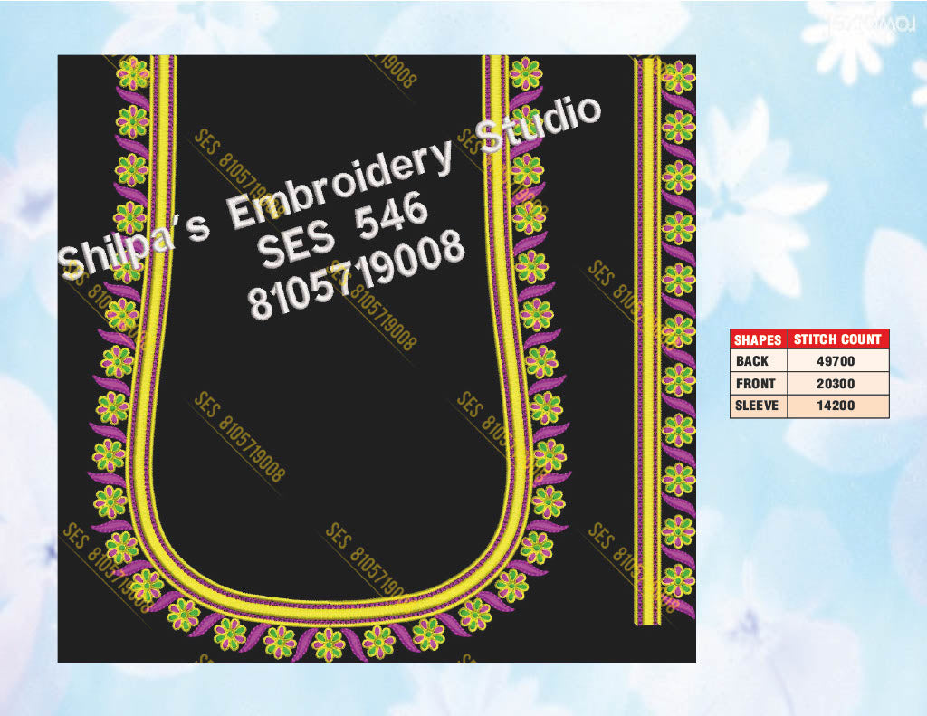 Embroidery Designs 501-600 Series