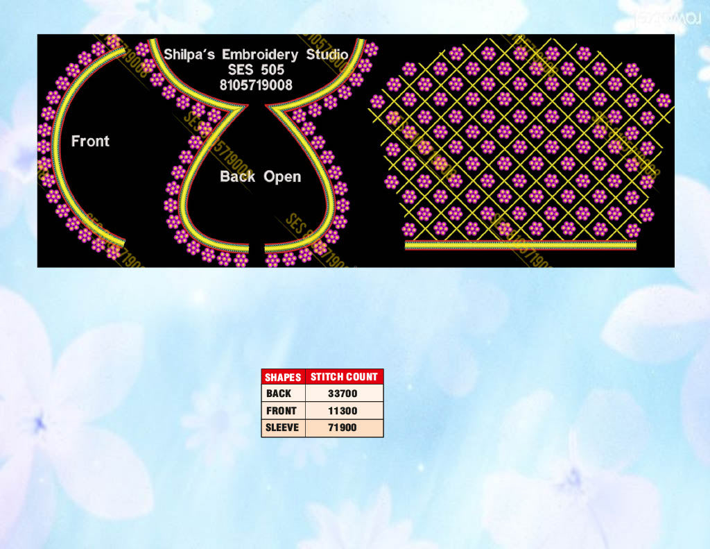 Embroidery Designs 501-600 Series