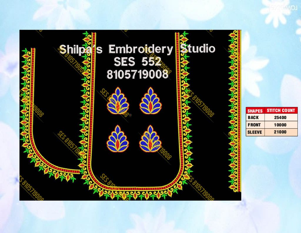 Embroidery Designs 501-600 Series