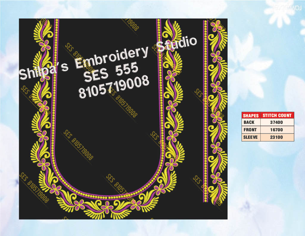 Embroidery Designs 501-600 Series