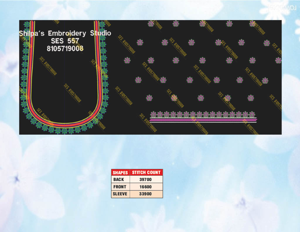 Embroidery Designs 501-600 Series