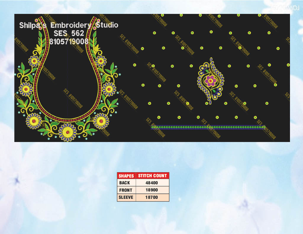 Embroidery Designs 501-600 Series