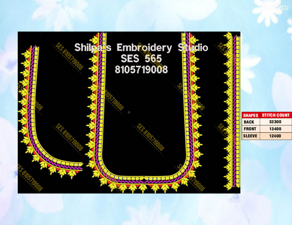 Embroidery Designs 501-600 Series