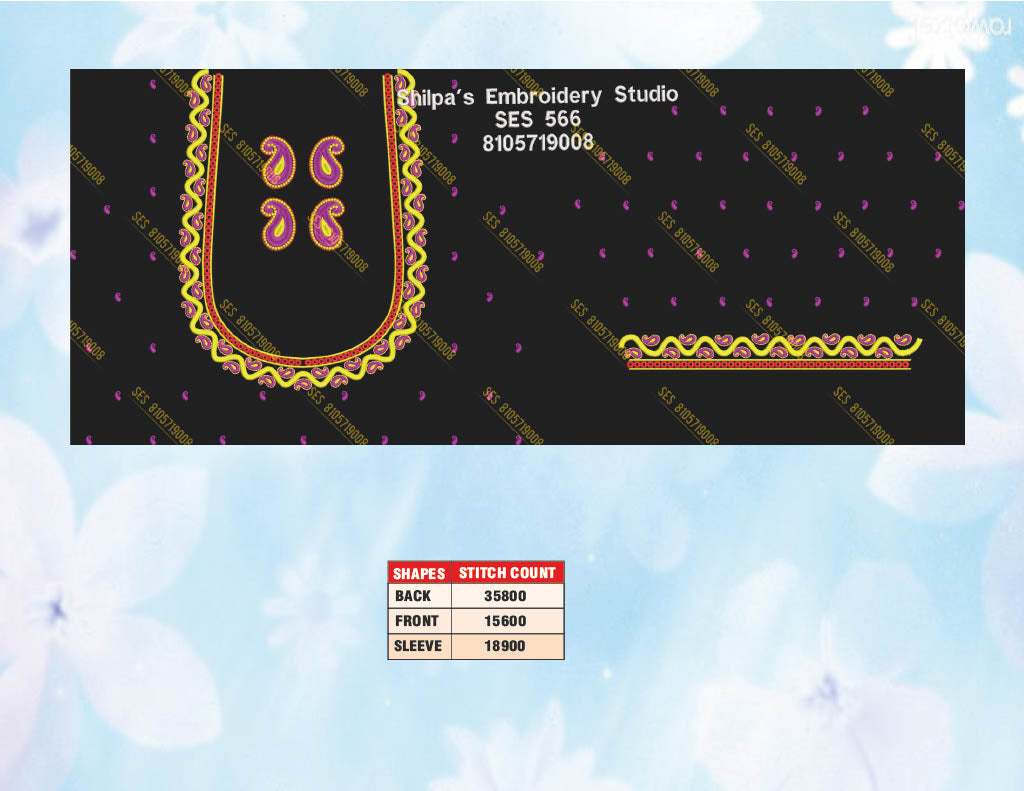Embroidery Designs 501-600 Series