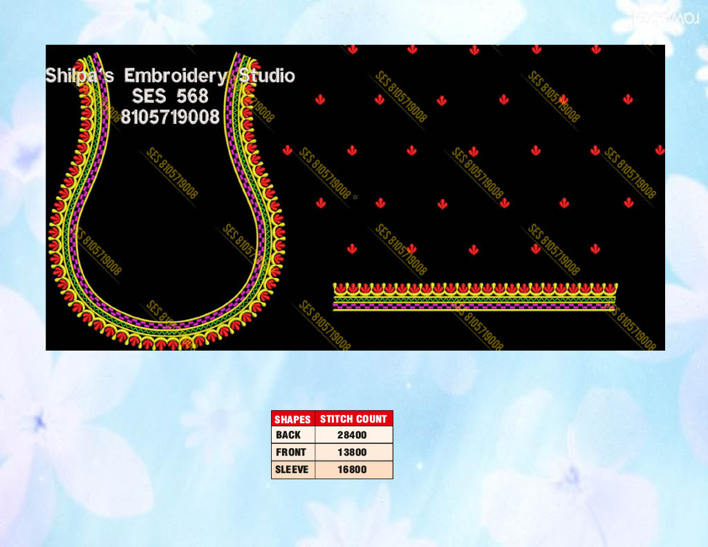Embroidery Designs 501-600 Series