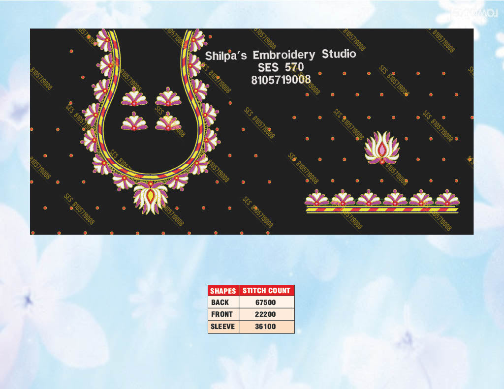 Embroidery Designs 501-600 Series