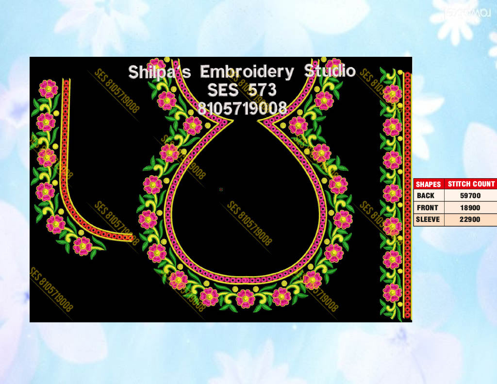 Embroidery Designs 501-600 Series