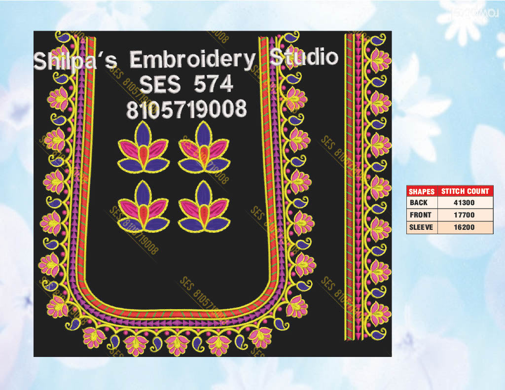 Embroidery Designs 501-600 Series