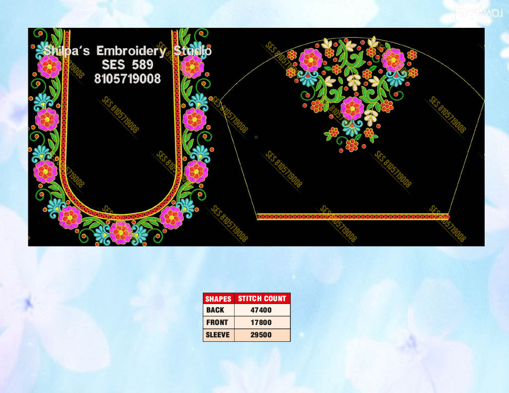 Embroidery Designs 501-600 Series