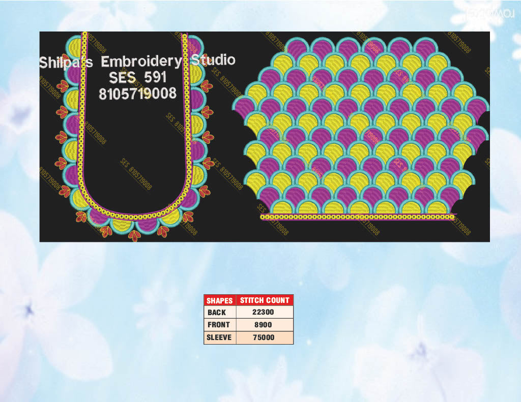 Embroidery Designs 501-600 Series
