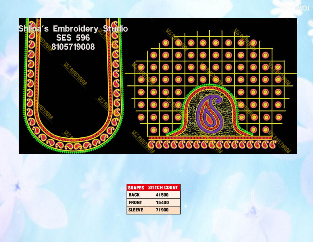 Embroidery Designs 501-600 Series