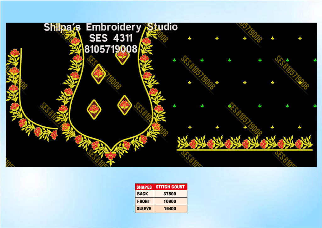 Embroidery Designs 4301-4400 Series
