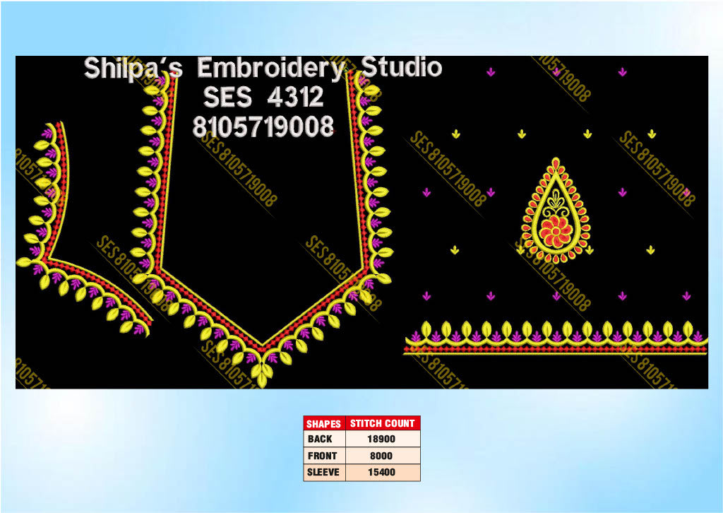 Embroidery Designs 4301-4400 Series
