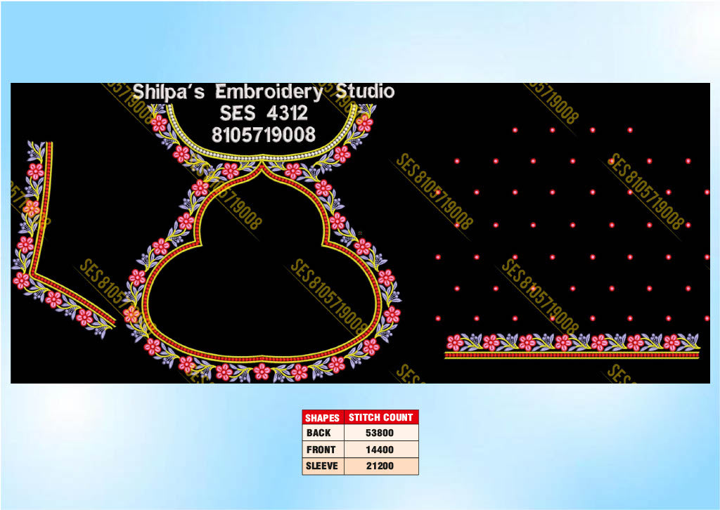 Embroidery Designs 4301-4400 Series