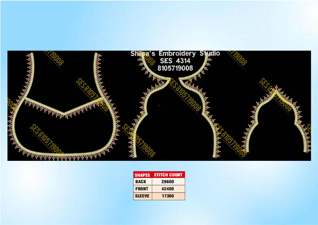 Embroidery Designs 4301-4400 Series