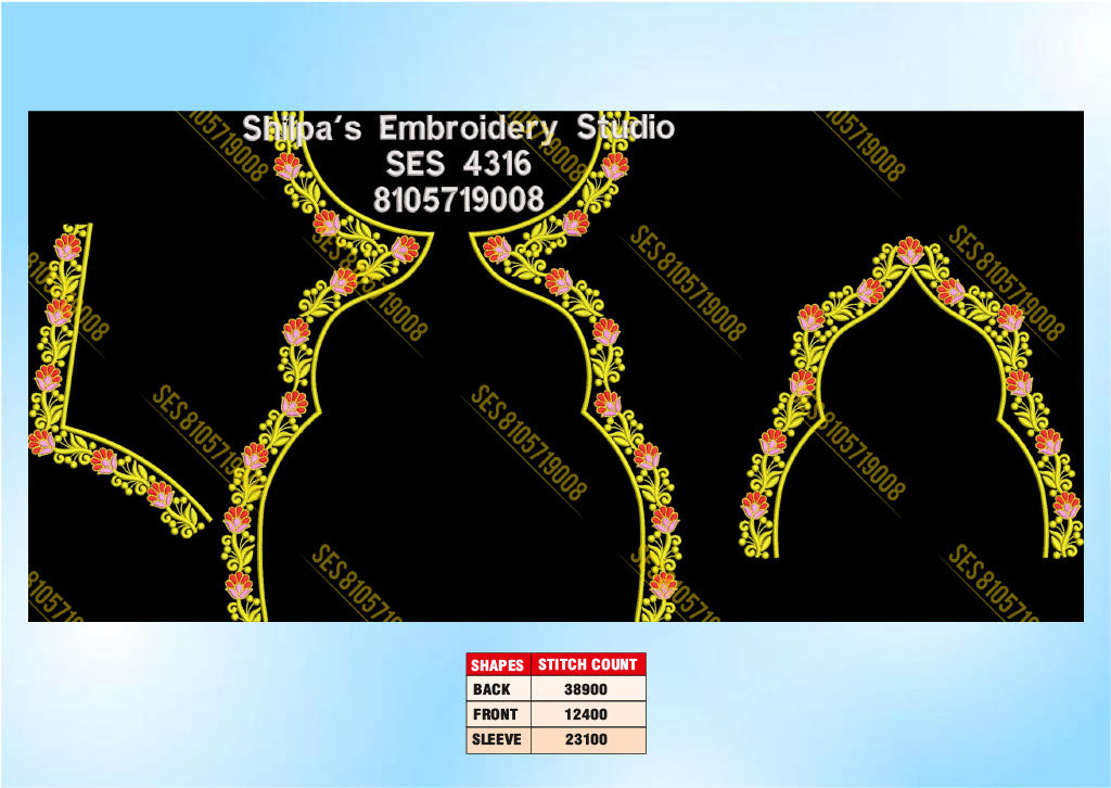 Embroidery Designs 4301-4400 Series