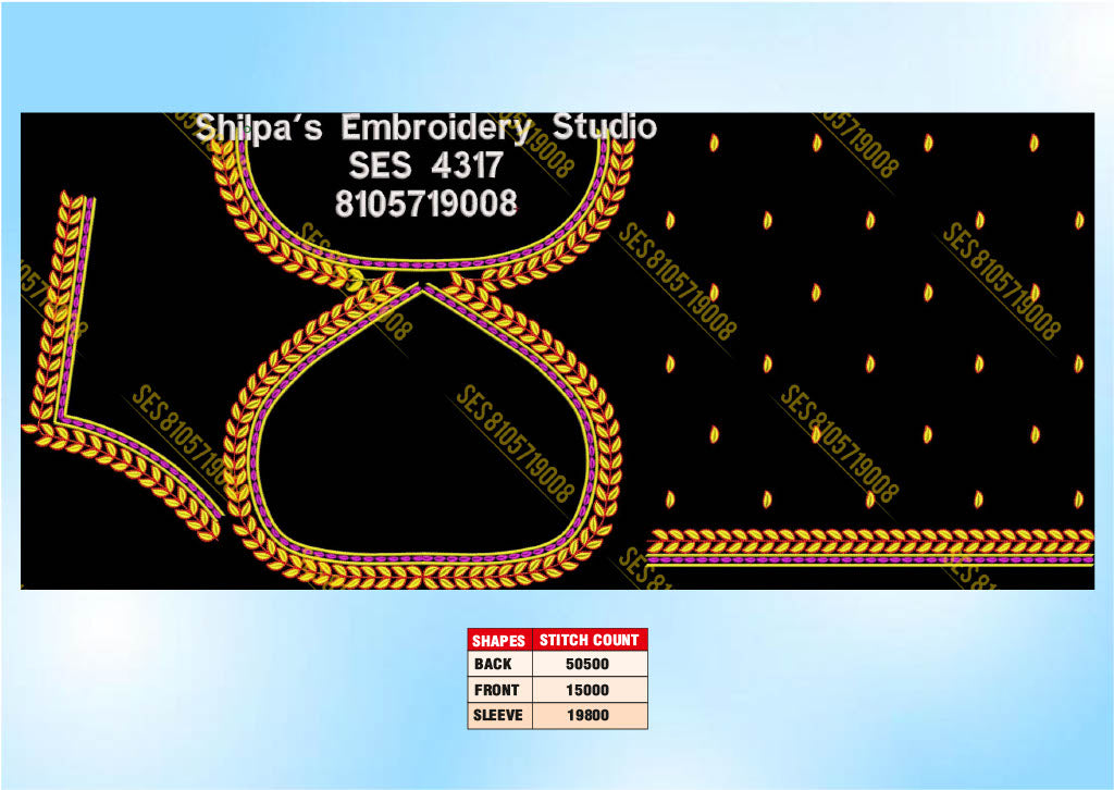 Embroidery Designs 4301-4400 Series