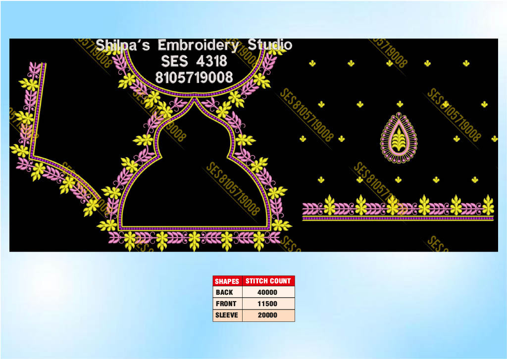 Embroidery Designs 4301-4400 Series