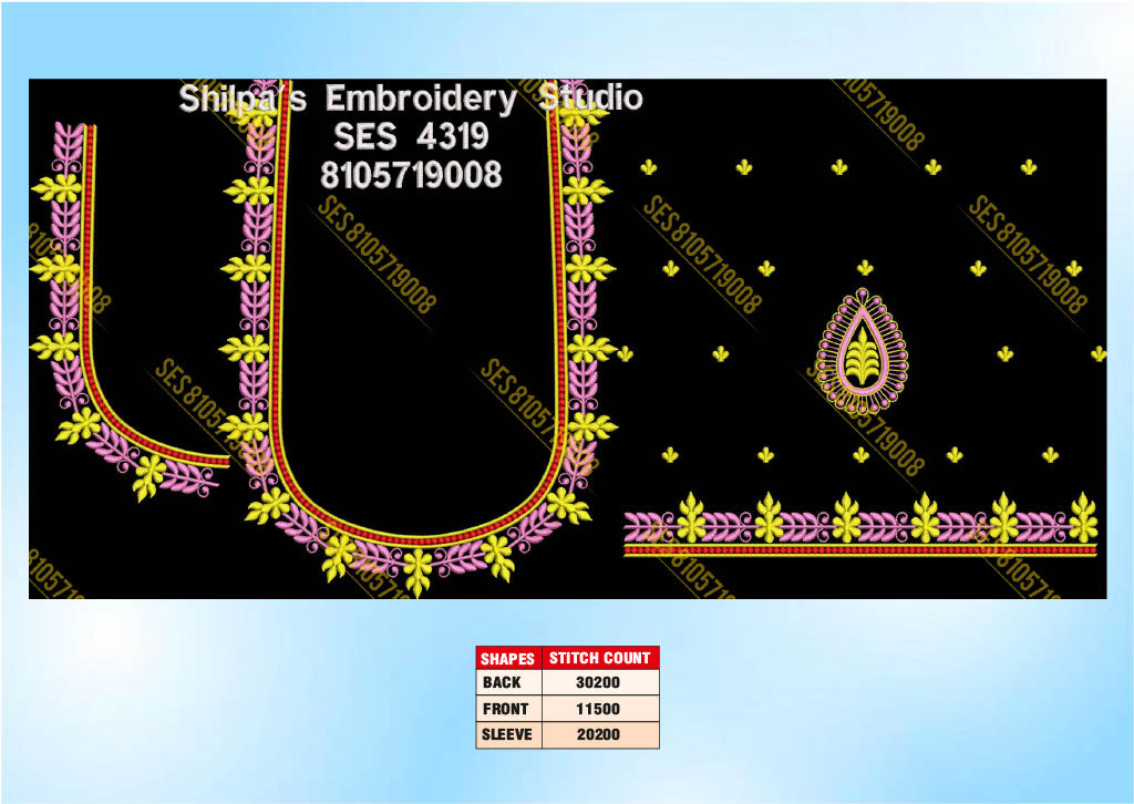 Embroidery Designs 4301-4400 Series