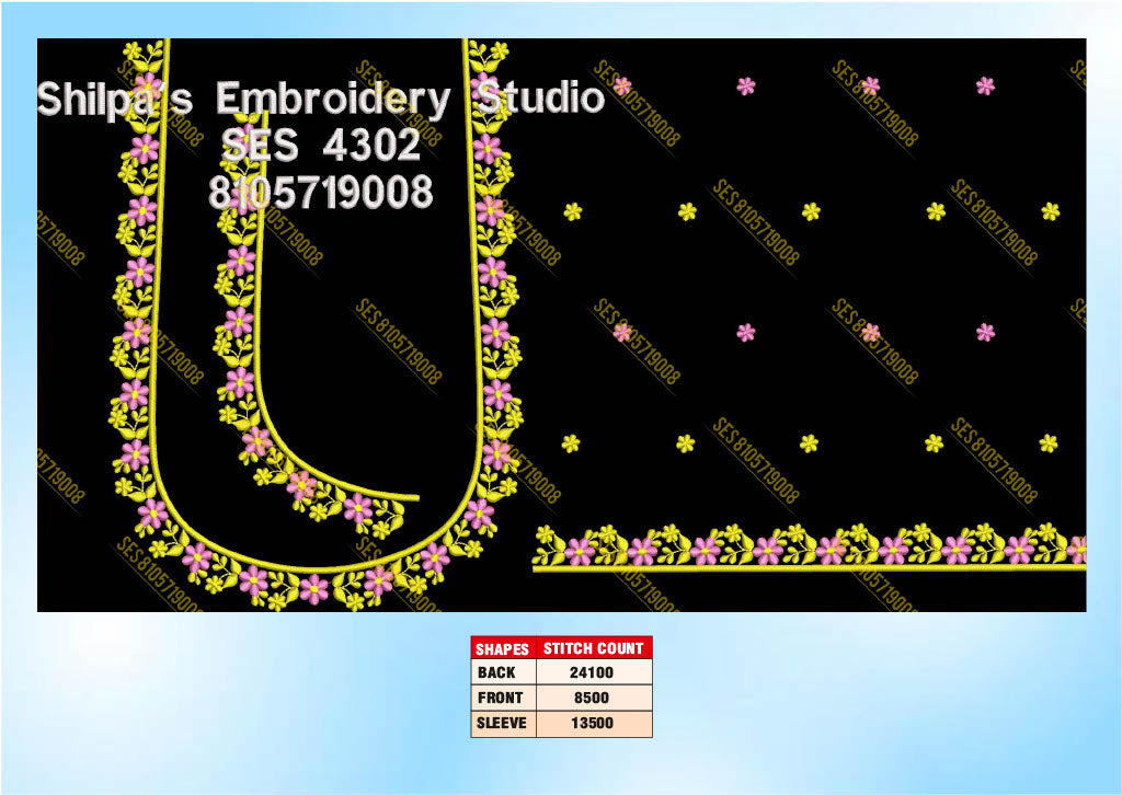 Embroidery Designs 4301-4400 Series