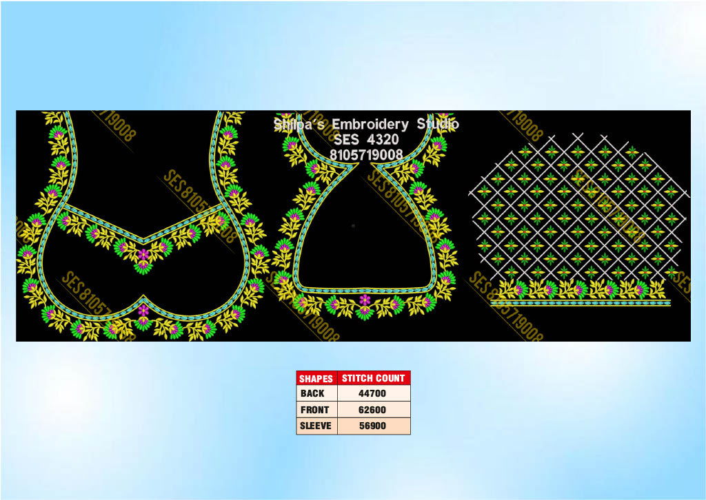 Embroidery Designs 4301-4400 Series